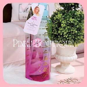 💗{Paris Hilton} Aqua Pink {Drink Up Babe} Ombré Motivational Water Bottle!